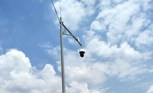 圖1:武勝縣“雪亮工程”前端立桿