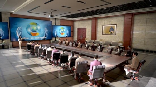 3D會吧20人會議場景