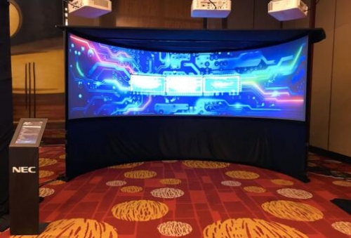 多顯示技術——跨界曲面應用展項 提升了沉浸感和卓越的互動體驗