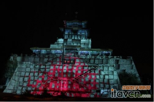 贏康參與濟南解放閣燈光投影秀,用光影再現泉城美景